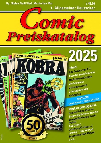 Comic preiskatalog 2025 - comic, sc